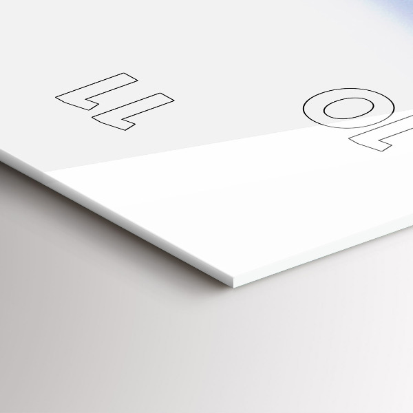 Vertikální skleněné hodiny Pohled pod vodu