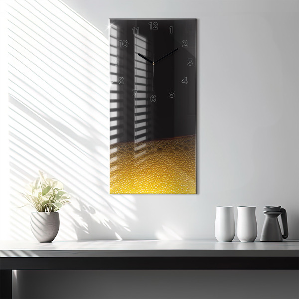 Vertikální nástěnné hodiny Pomerančový džus