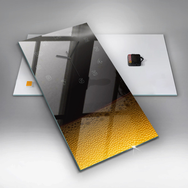 Vertikální nástěnné hodiny Pomerančový džus