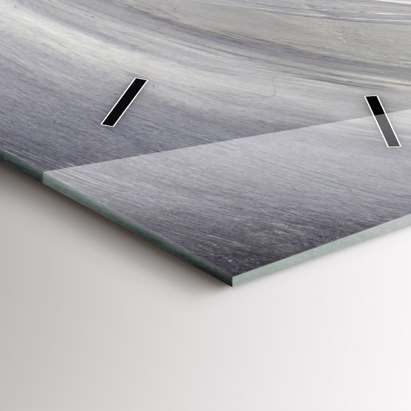 Vertikální skleněné hodiny Havran v měsíčním světle