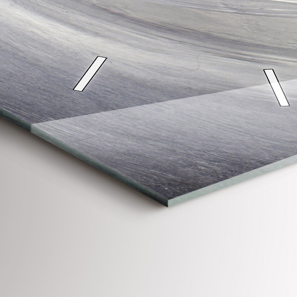 Vertikální skleněné hodiny Havran v měsíčním světle