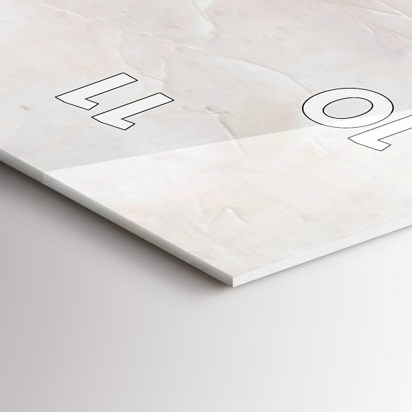 Vertikální skleněné hodiny Olejomalba jachty moře