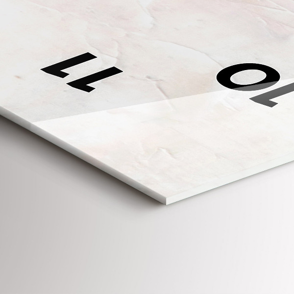 Vertikální skleněné hodiny Olejomalba jachty moře