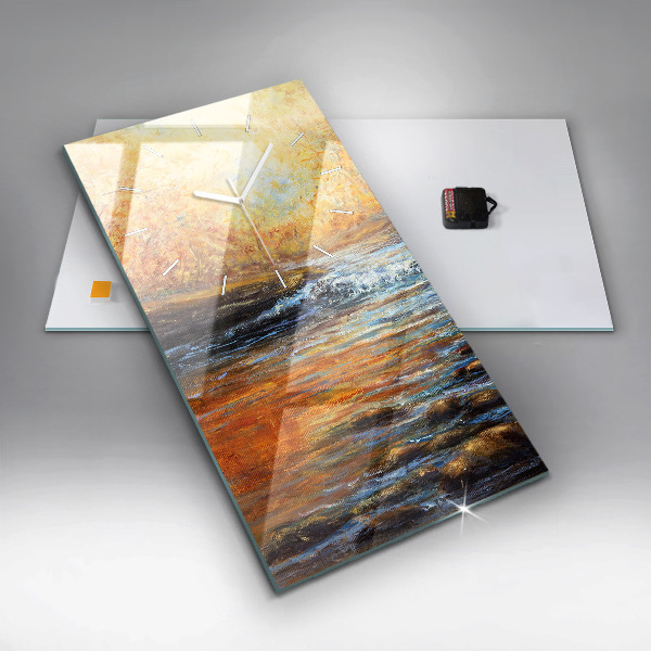 Vertikální nástěnné hodiny Výtvarné umění