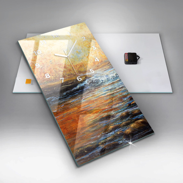 Vertikální nástěnné hodiny Výtvarné umění