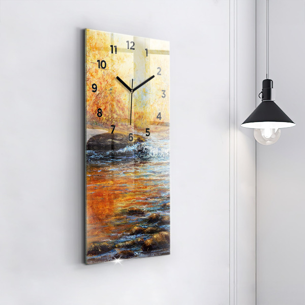 Vertikální nástěnné hodiny Výtvarné umění