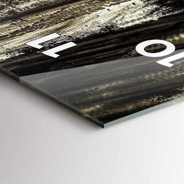 Vertikální skleněné hodiny Žena v deštivé noci