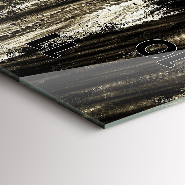 Vertikální skleněné hodiny Žena v deštivé noci