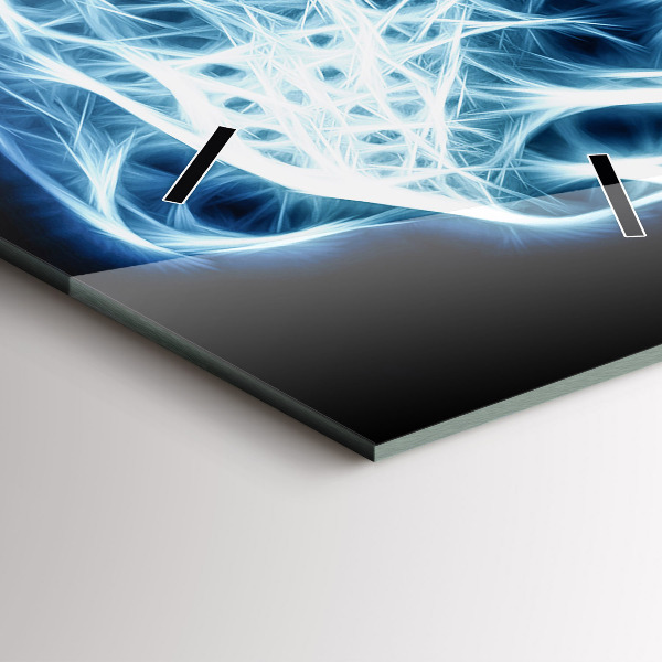 Vertikální skleněné hodiny Divoký lev