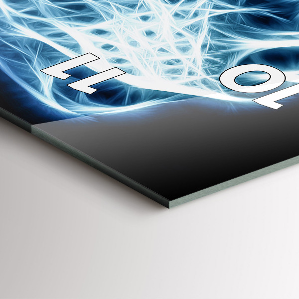 Vertikální skleněné hodiny Divoký lev