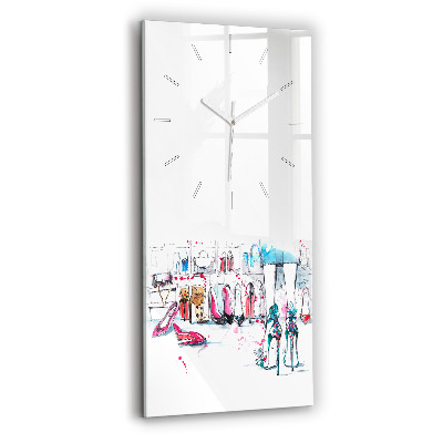 Vertikální skleněné hodiny Prvek ženskosti