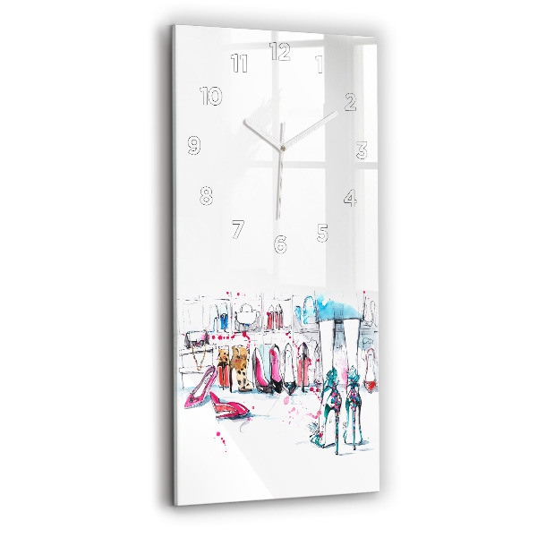 Vertikální skleněné hodiny Prvek ženskosti