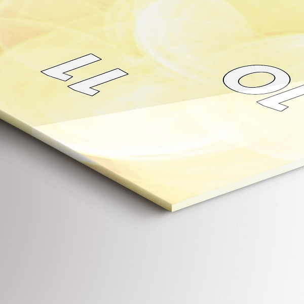 Vertikální skleněné hodiny Táborník na pláži