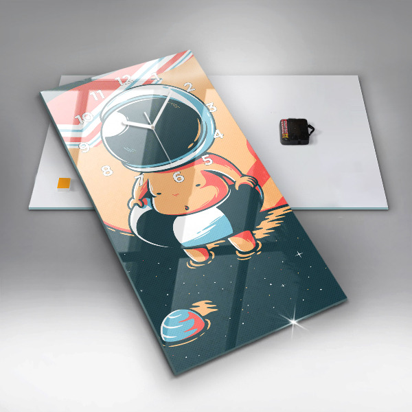 Vertikální skleněné hodiny Dětská představivost