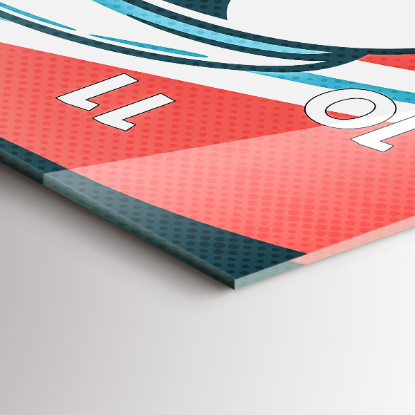 Vertikální skleněné hodiny Dětská představivost