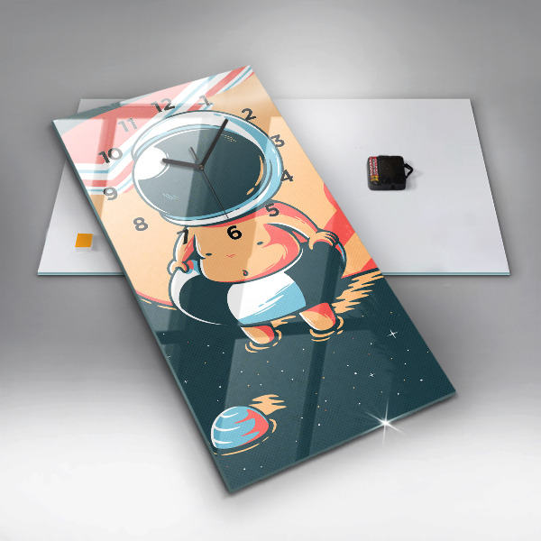 Vertikální skleněné hodiny Dětská představivost