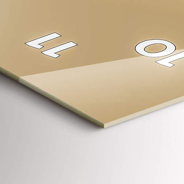 Vertikální skleněné hodiny Sova - znamení moudrosti