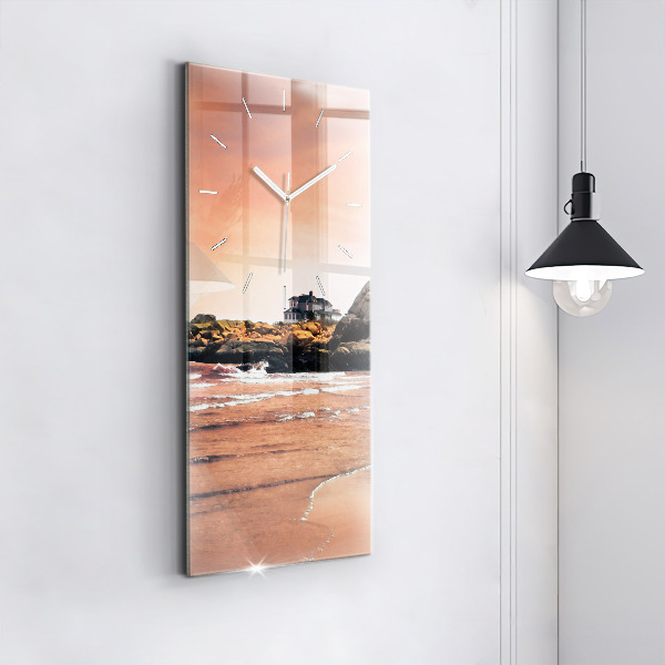 Vertikální skleněné hodiny Shermanovo pobřeží