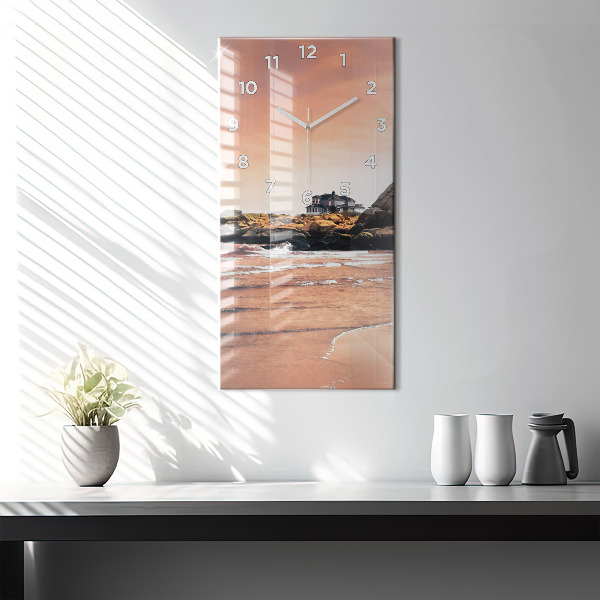 Vertikální skleněné hodiny Shermanovo pobřeží