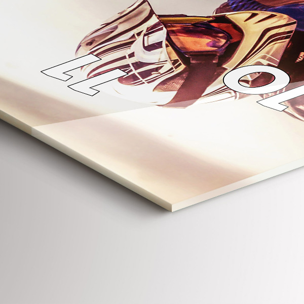 Vertikální skleněné hodiny Enduro motokros