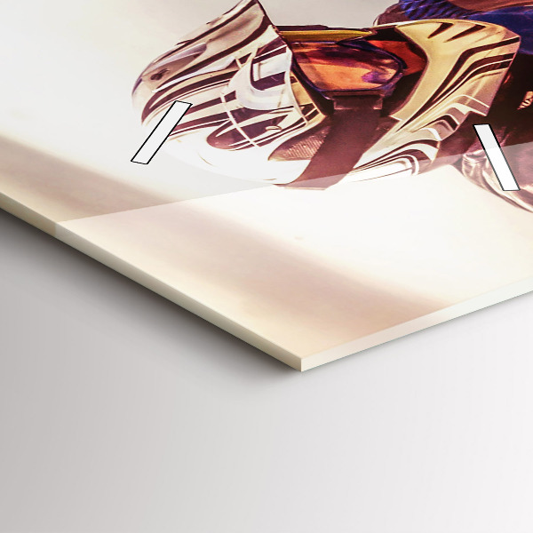 Vertikální skleněné hodiny Enduro motokros