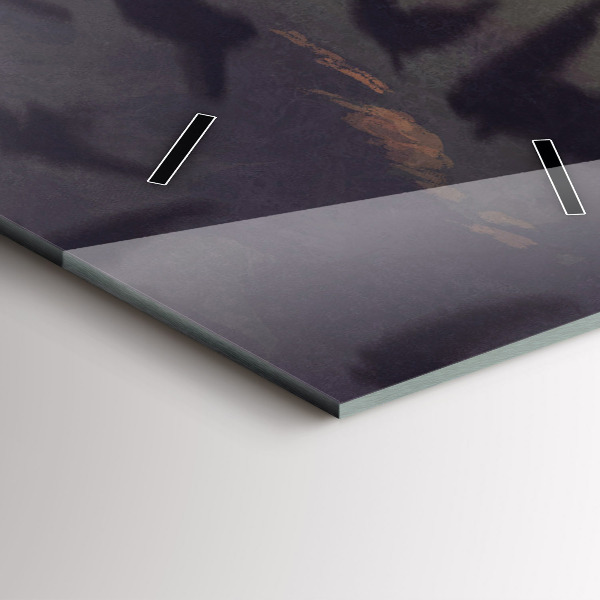 Vertikální skleněné hodiny Koncert na pláži