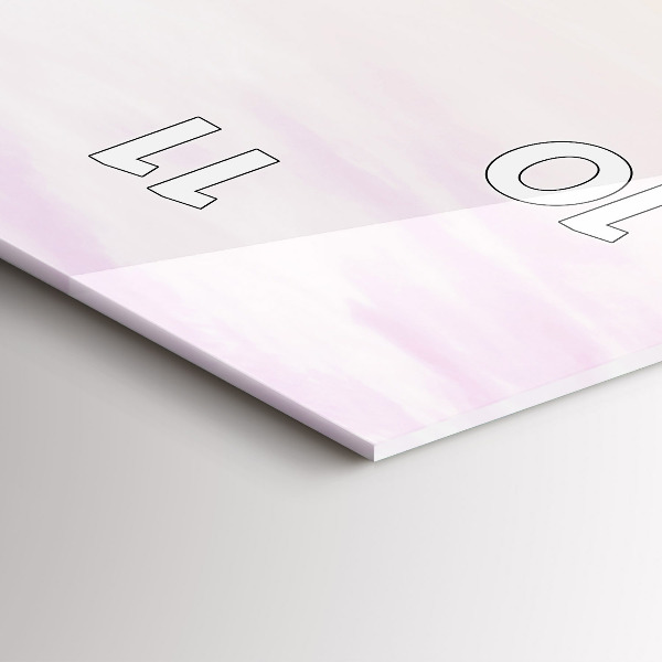 Vertikální skleněné hodiny Polské slunečné moře