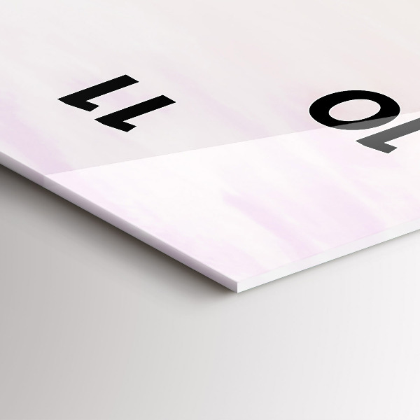 Vertikální skleněné hodiny Polské slunečné moře