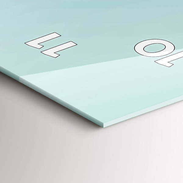 Vertikální skleněné hodiny Geometrické obrazce