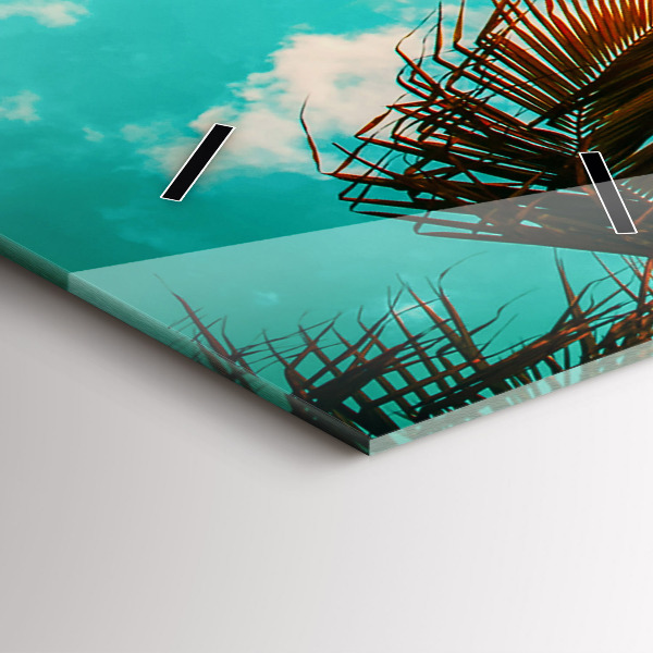 Vertikální skleněné hodiny Dovolená Odpočinek Léto