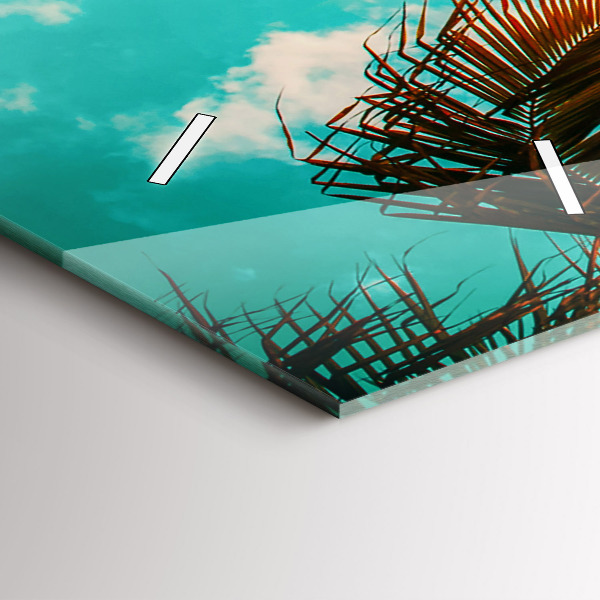 Vertikální skleněné hodiny Dovolená Odpočinek Léto