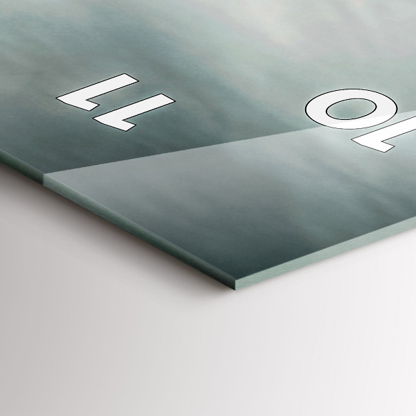 Vertikální skleněné hodiny Adrenalinový styl na motorce