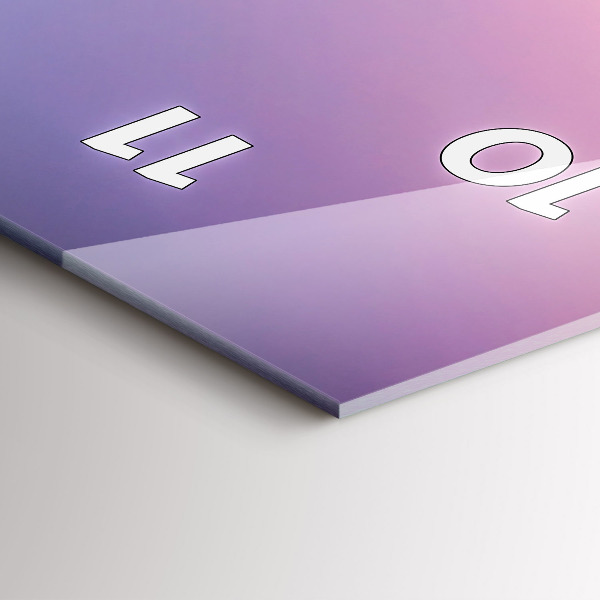 Vertikální skleněné hodiny Západ slunce na Maledivách