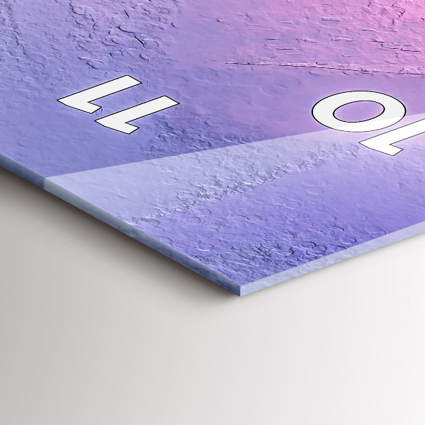 Vertikální skleněné hodiny Mořská krajina