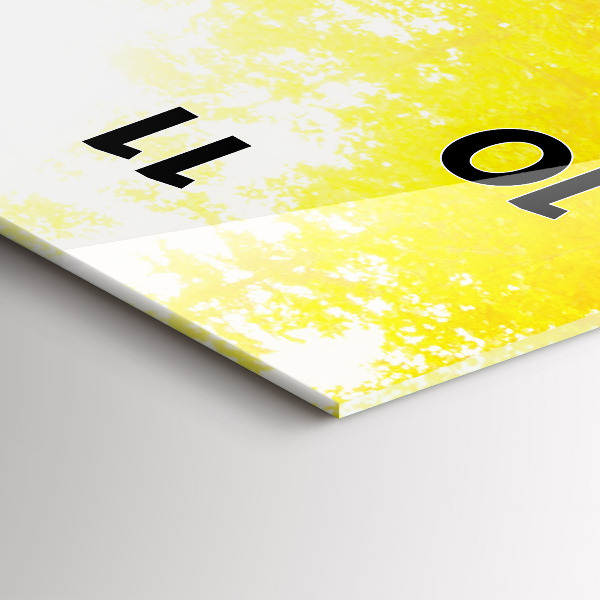 Vertikální skleněné hodiny Pohled na vodopád