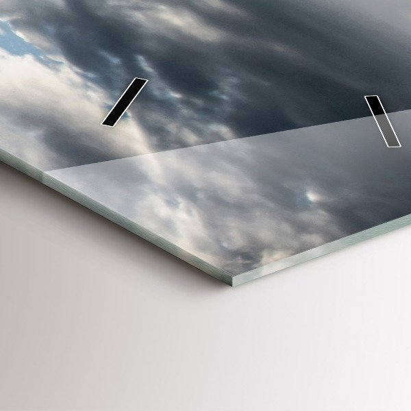 Vertikální skleněné hodiny Gondola v Benátkách