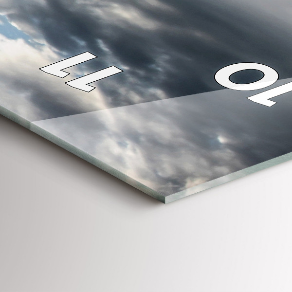 Vertikální skleněné hodiny Gondola v Benátkách