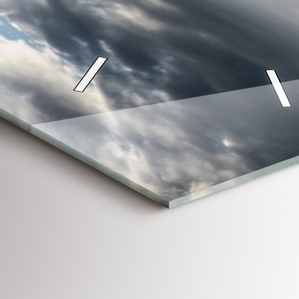 Vertikální skleněné hodiny Gondola v Benátkách