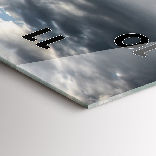 Vertikální skleněné hodiny Gondola v Benátkách