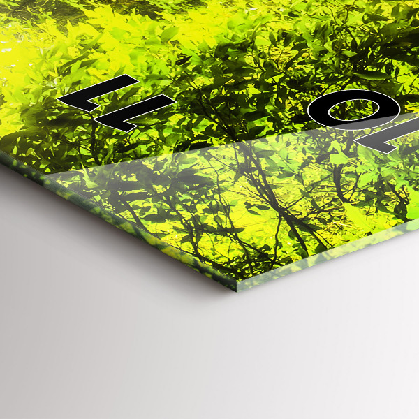 Vertikální skleněné hodiny Vodopád v Thajsku