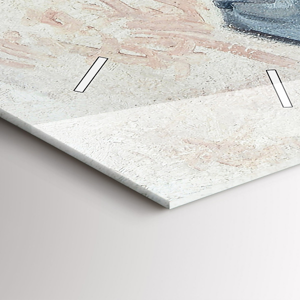 Vertikální skleněné hodiny Abstraktní malba