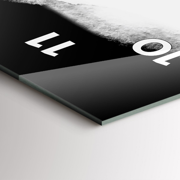 Vertikální skleněné hodiny Portrét ženy