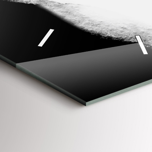 Vertikální skleněné hodiny Portrét ženy