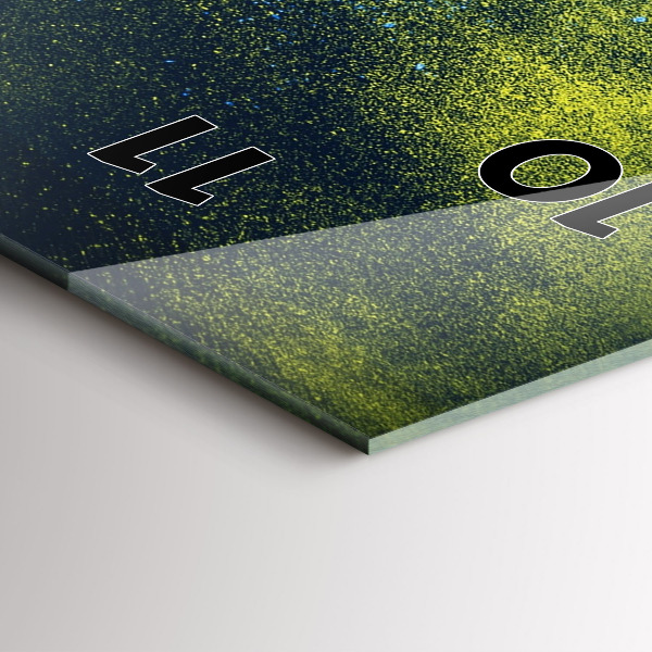 Vertikální nástěnné hodiny Barevný papoušek