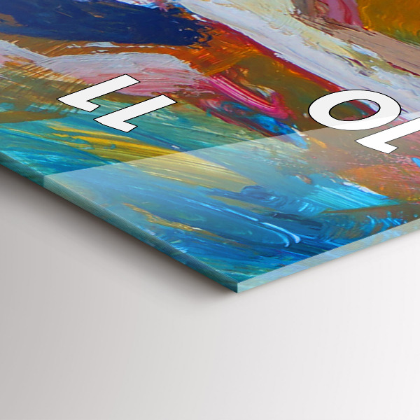 Vertikální nástěnné hodiny Malovaná baletka