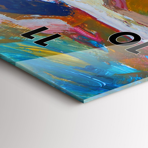 Vertikální nástěnné hodiny Malovaná baletka