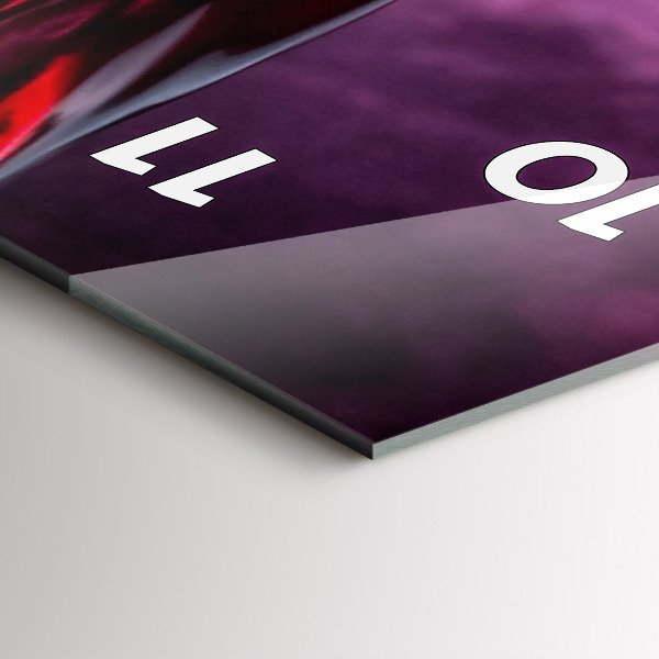 Vertikální skleněné hodiny Sklenice na víno