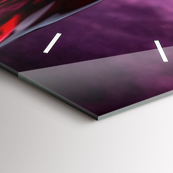 Vertikální skleněné hodiny Sklenice na víno