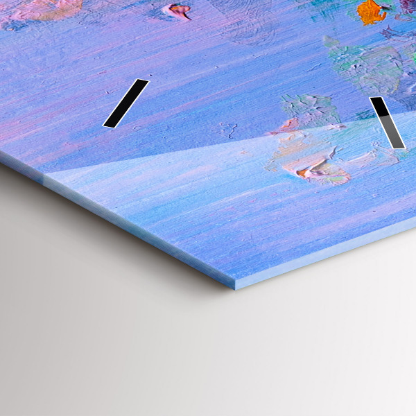 Vertikální nástěnné hodiny Květiny ve váze