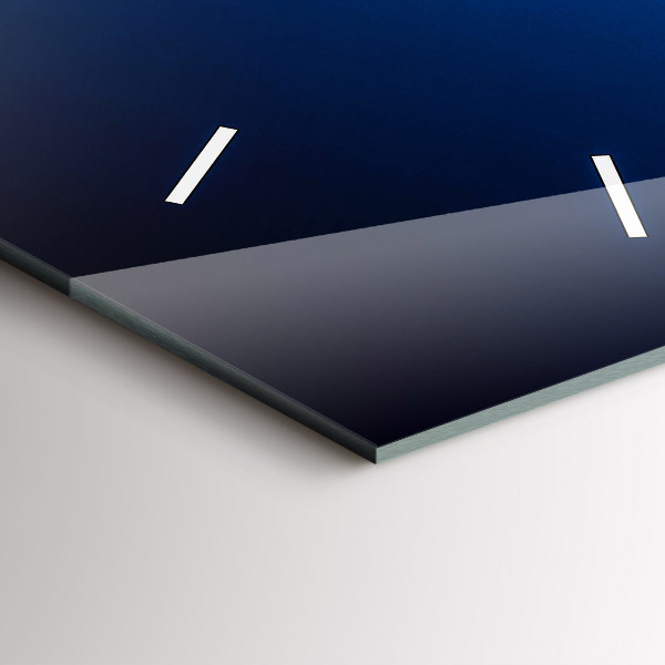 Vertikální skleněné hodiny Letadlo a mraky